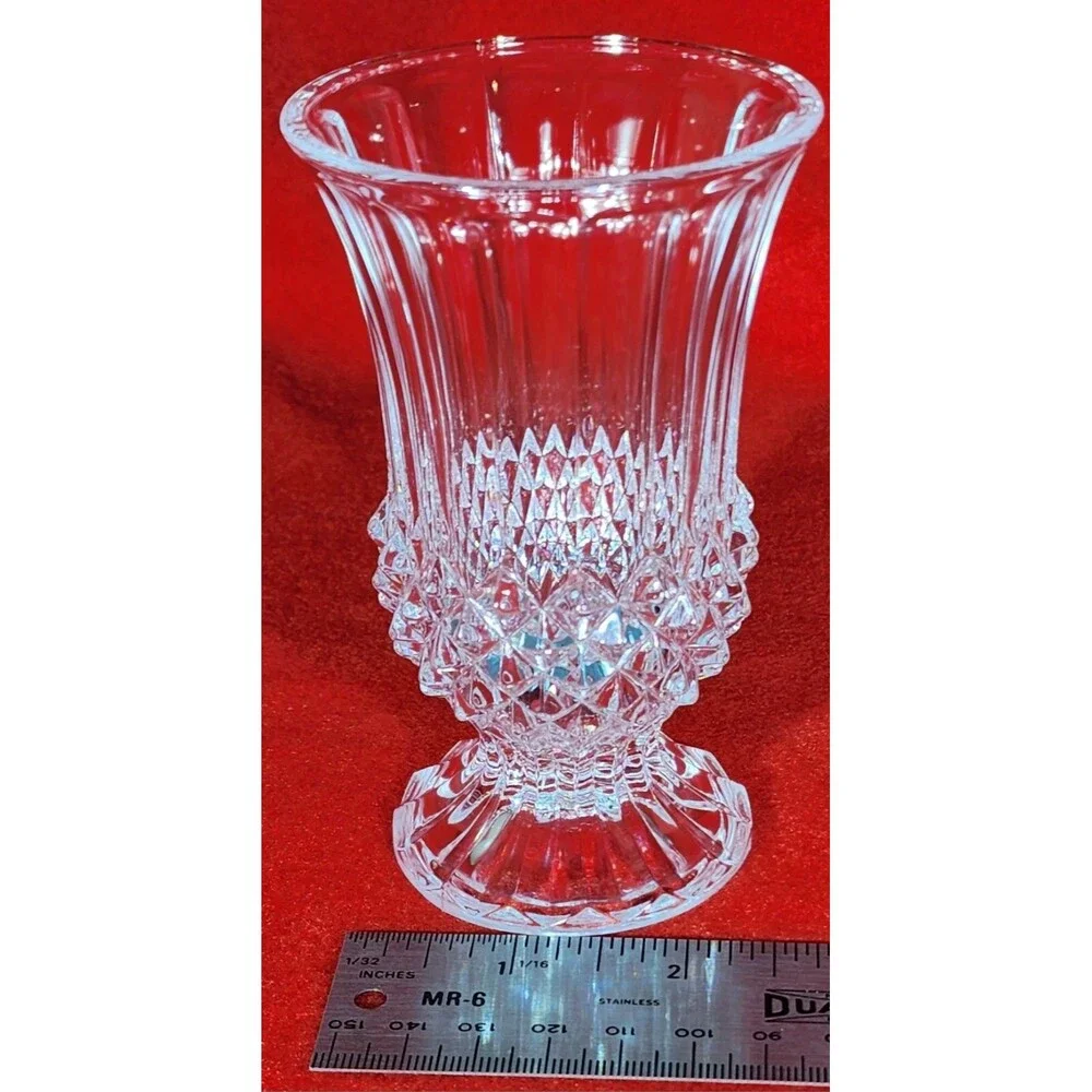 Cristal D'Arques ~ Vincennes Cut Lead Crystal Vase JG Durand France